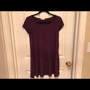Purple T-Shirt Style Dress
